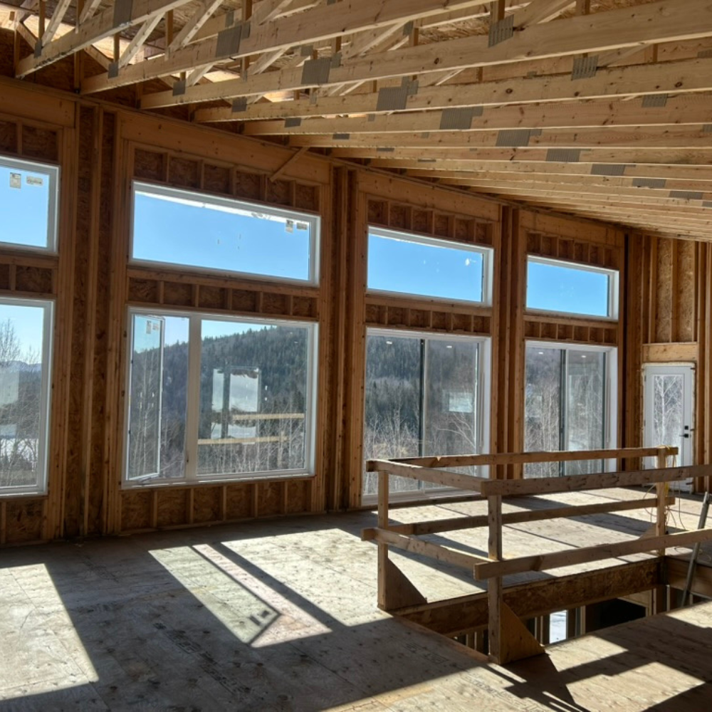 Construction neuveu d'un chalet par Groupe Investi Rive-Nord de Montréal